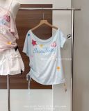  Áo thun sọc rút eo + áo dây Besunota 1065 