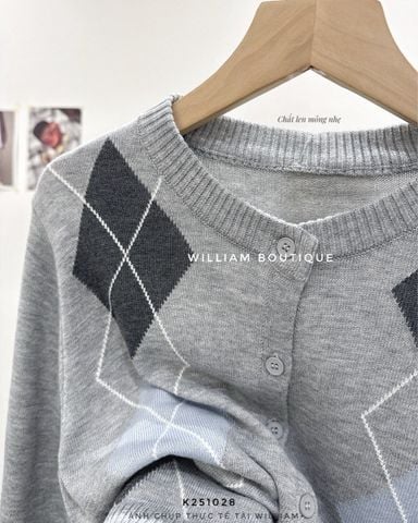  Áo khoác cardigan len trám 7370 