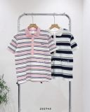  Áo thun polo kẻ sọc 6397 