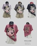  Áo thun oversize wax Mickey nơ 8317 
