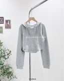  Set áo khoác thun ôm có nón + áo ba lỗ 8712 