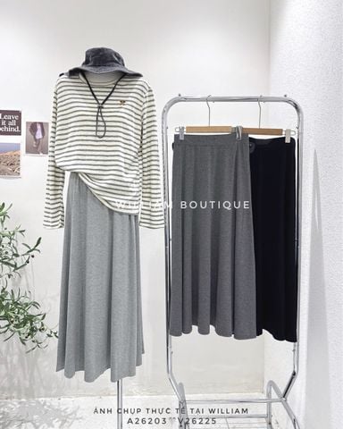  Váy thun dáng A xoè 26101 