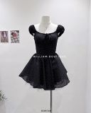  Đầm voan bi ngắn xoè phồng VN 3811 