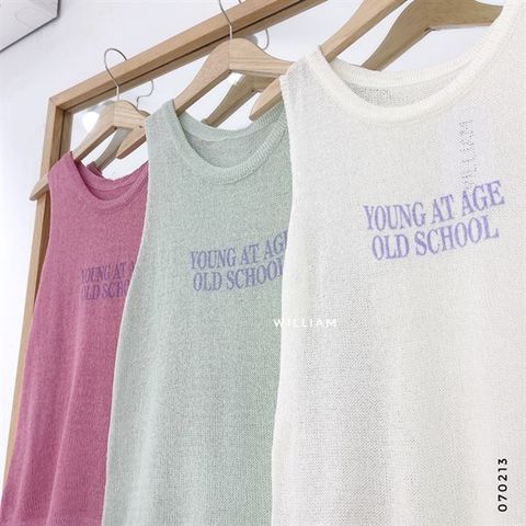  Áo ba lỗ len mỏng 1297 