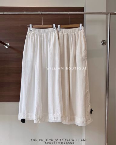  Quần vải suông lai ren 3055 