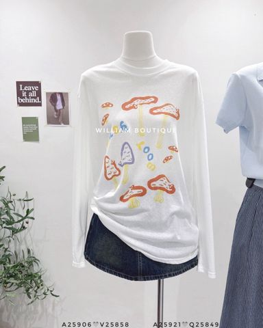  Áo thun tay dài in hình 6861 