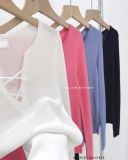  Áo len ôm tay dài đan dây 6831 