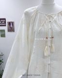  Set bộ voan kem thêu ren 6754 