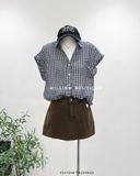  Áo sơ mi caro tay ngắn 8676 