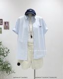  Áo sơ mi tay ngắn túi thêu Peaches 1986 