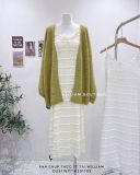  Đầm dây ren kẻ ngang 1032 