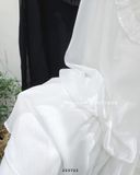  Đầm voan ngắn phối bèo cổ sơ mi 1888 