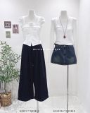  Quần jean ống rộng chấm bi 9016 