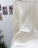  Váy nỉ xoè dập ly 1937 