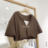  Áo len cặp bo eo 9919 