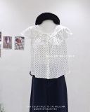  Áo kiểu cổ tròn phối áo dây 5122 