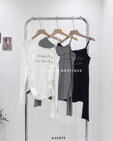  Áo tay dài dây lệch vai ROSE 1927 