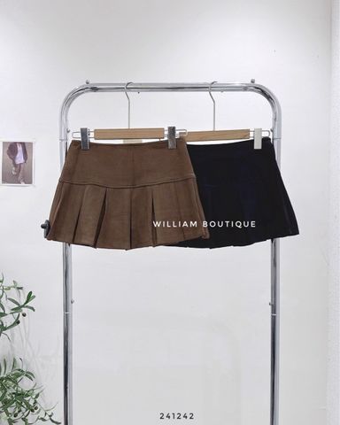  Váy xếp ly ngắn da lộn 161 