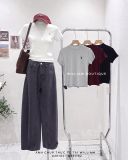  Áo thun tay ngắn cổ cao đính ngựa 1871 