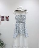  Áo dây quây caro xéo 1130 