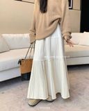  Váy nỉ xoè dập ly 1937 