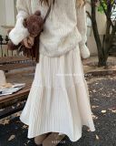  Váy nỉ xoè dập ly 1937 