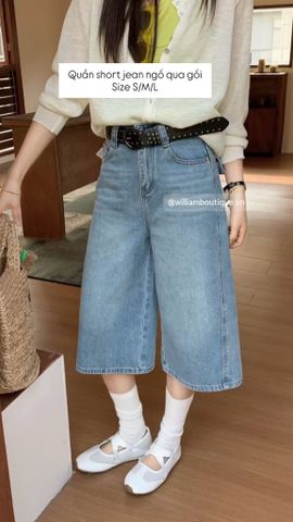  Quần short jean dài 5377-1 