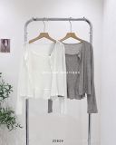  Set áo cardigan thun + áo dây 0212 