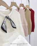  Áo gile len phối khăn 9387 