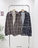  Set áo sơ mi caro + áo dây 1046 