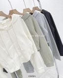  Set áo khoác thun ôm có nón + áo ba lỗ 8712 