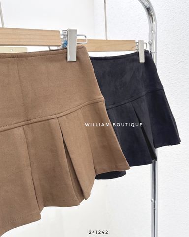  Váy xếp ly ngắn da lộn 161 