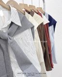  Áo sơ mi sọc + khăn len 1021 