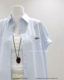  Áo sơ mi tay ngắn túi thêu Peaches 1986 