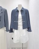  Áo sơ mi denim kẻ sọc 8089 
