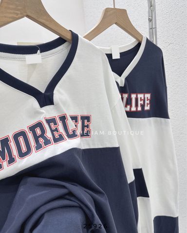  Áo hoodie cổ tim MORELIFE 6891 