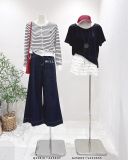  Áo cardigan kẻ sọc thêu 55002 