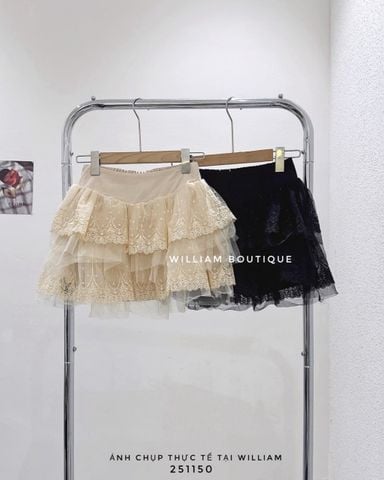  Váy voan ren ngắn phồng 2533 