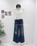  Quần jean suông rách 3329 