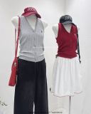  Áo dây len nút cổ yếm 5895 