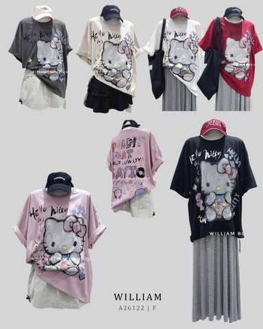  Áo thun oversize HELLO KITTY 8101 