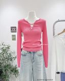  Áo len ôm tay dài đan dây 6831 