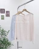  Áo thun tay dài kẻ sọc 8079 