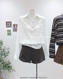  Áo sơ mi cổ V chui 6839 