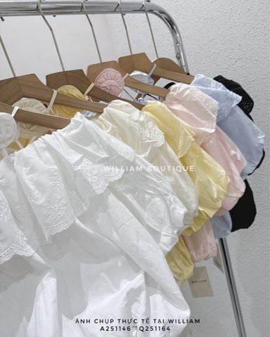  Áo bí trễ vai ren 689 