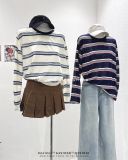  Áo thun dài tay kẻ sọc 8812 