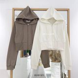  Áo khoác thun crop bo bự 8685 