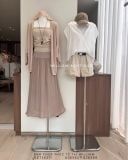  Set bộ áo váy dài + cardigan 5801 