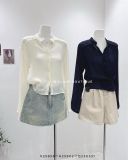  Áo sơ mi đũi gài lệch 6804 