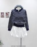  Áo khoác cardigan len sọc 1205 